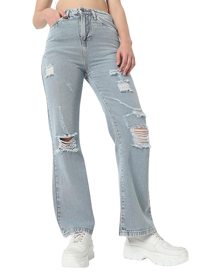 Womens Flare Fit Jeans